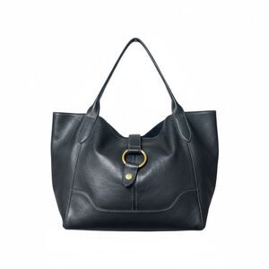 FRYE 100% Leather Gold Hardware Black Hobo Satchel Purse